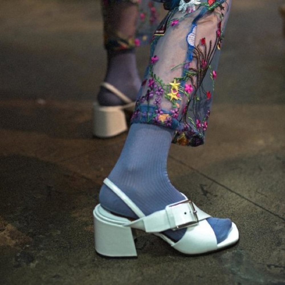 Labucq White Chan Heels